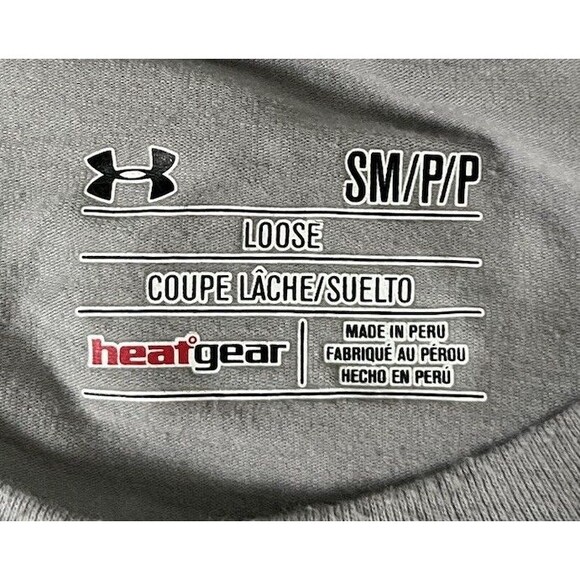 Under Armour Charged Heat Gear Hockey Gray Short Sleeve Tee Mens Size Small - Picture 8 of 10